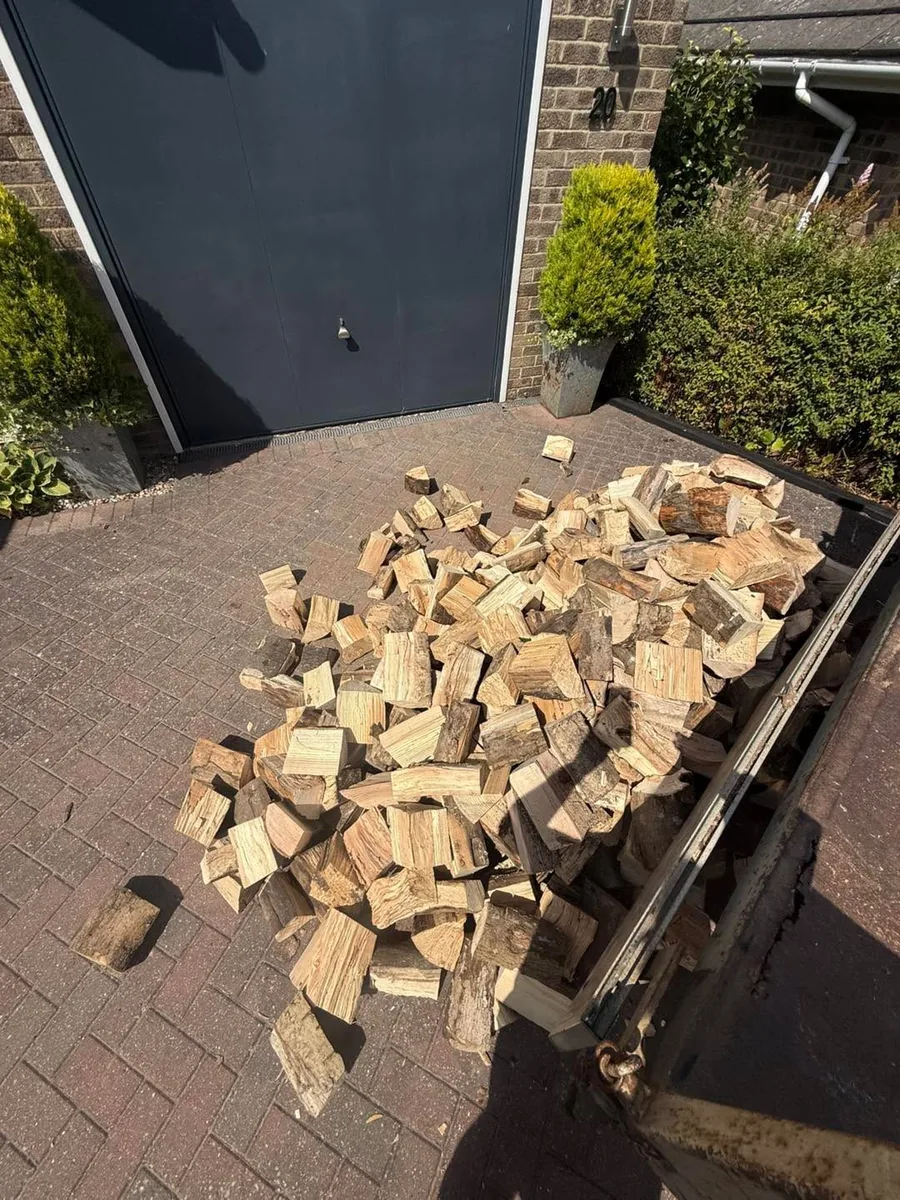 Evenly Split Firewood Logs